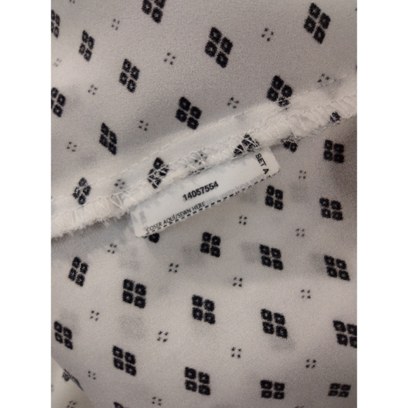 mng suit diamond pattern hidden placket blouse - Picture 6 of 10